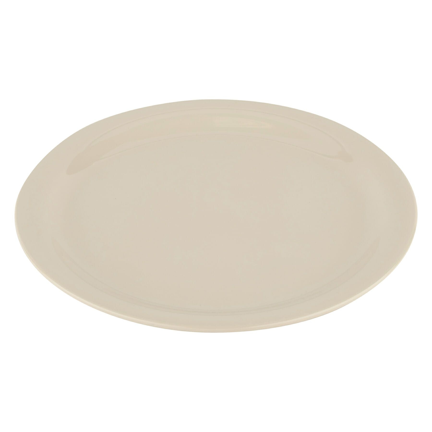 GET Enterprises inc Diamond Ivory Melamine Round Narrow Rim Plate, 9 inch -- 24 per case.