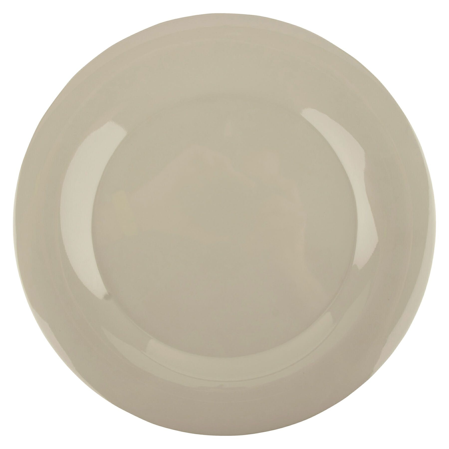 GET Enterprises inc Diamond Ivory Melamine Round Wide Rim Plate, 12 inch -- 12 per case.