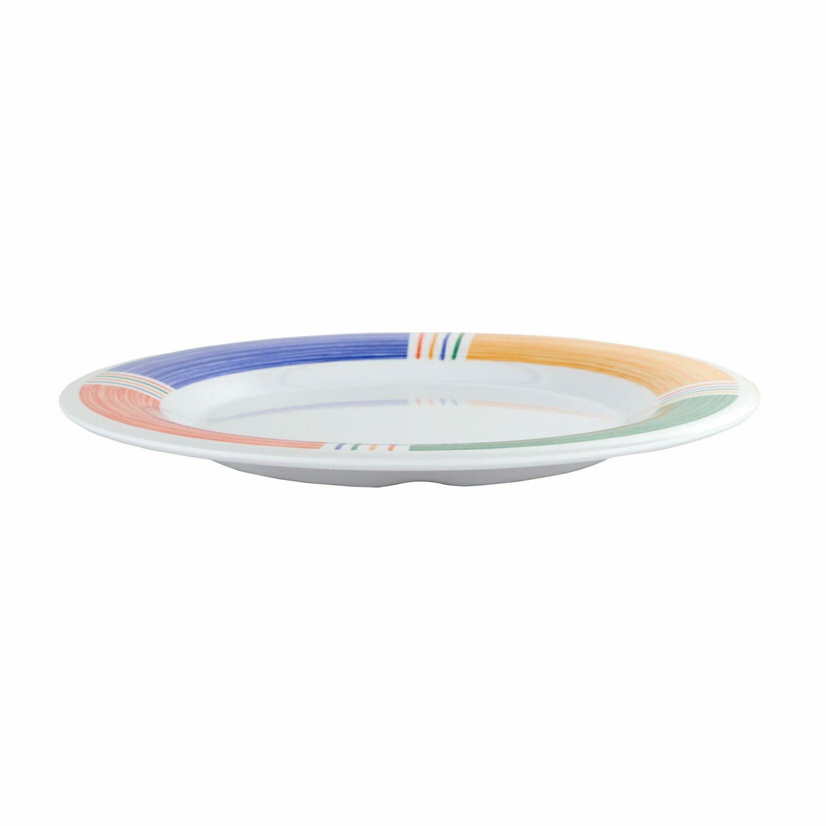 GET Enterprises inc Diamond Barcelona Melamine Round Wide Rim Plate, 12 inch -- 12 per case.
