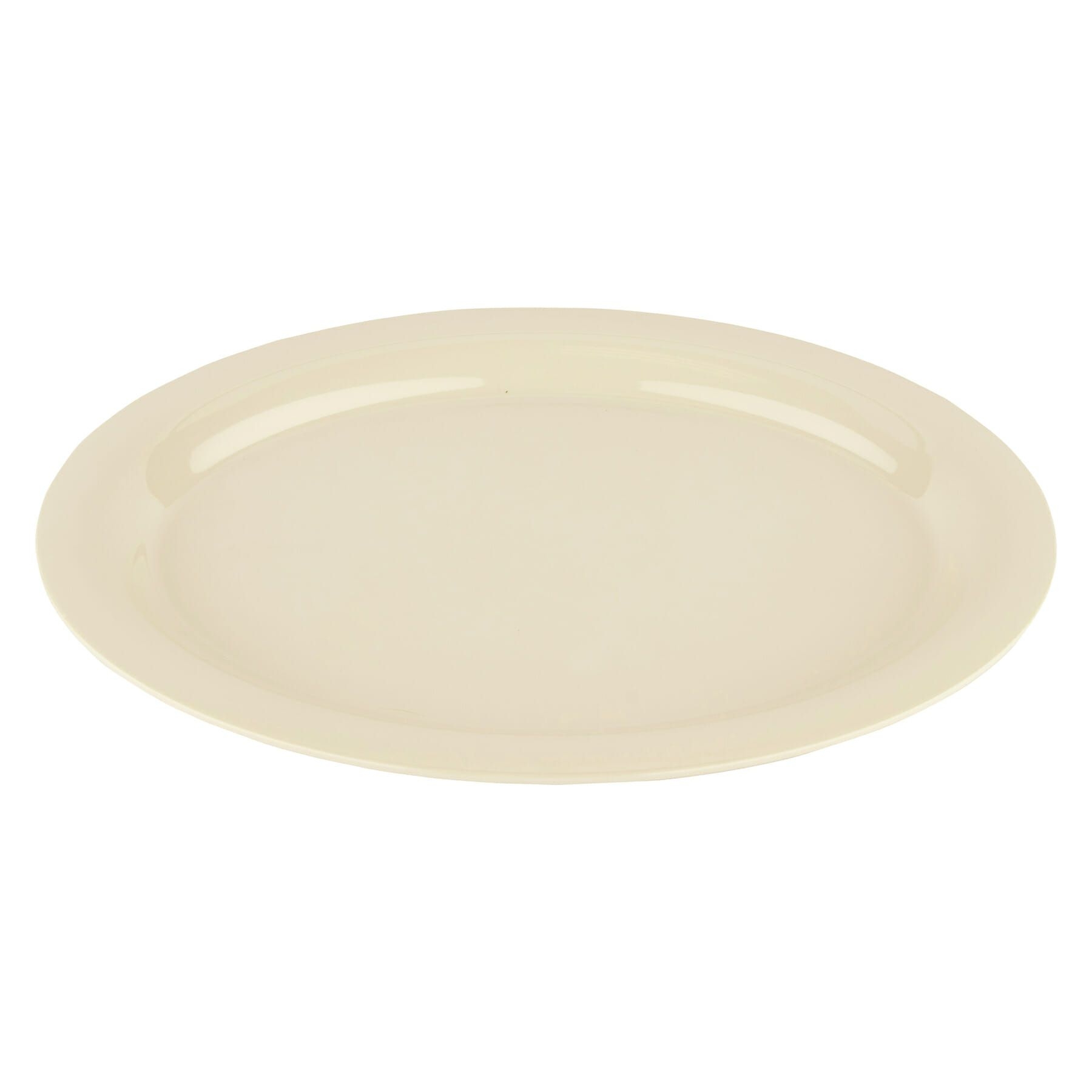 GET Enterprises inc Diamond Ivory Melamine Oval Platter, 13.5 x 10.25 inch -- 12 per case.