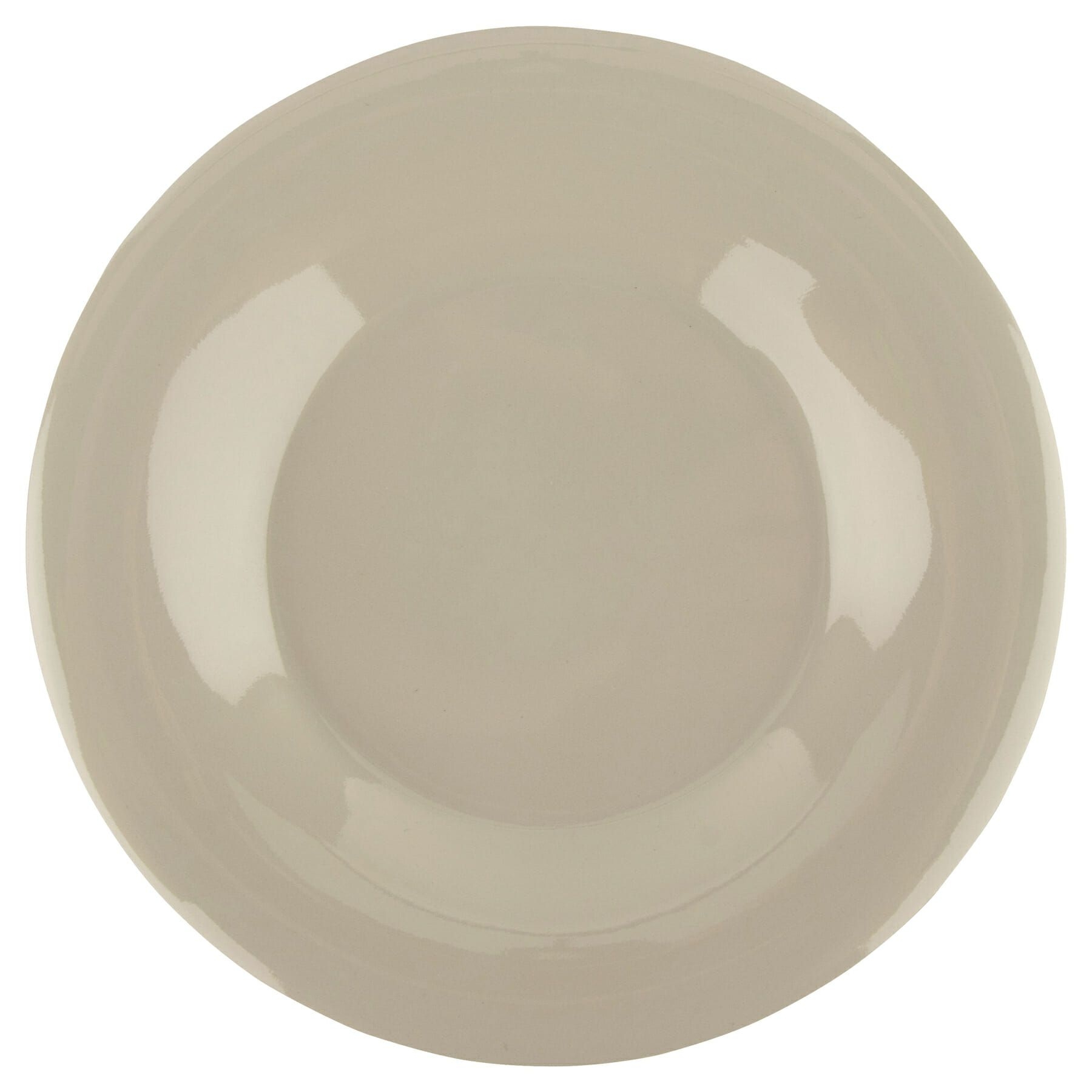GET Enterprises inc Diamond Ivory Melamine Round Wide Rim Plate, 5.5 inch -- 48 per case.