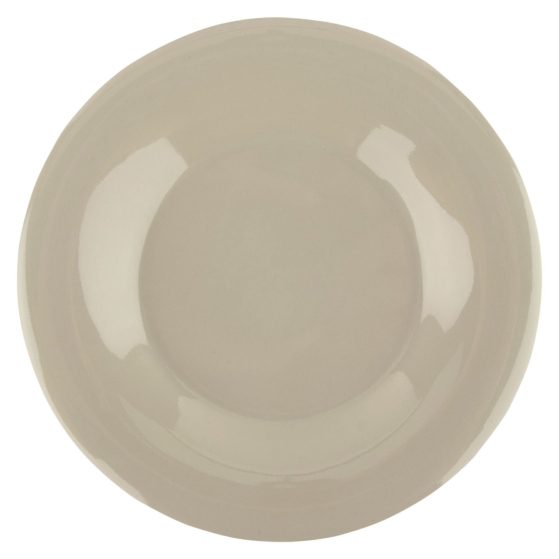 GET Enterprises inc Diamond Ivory Melamine Round Wide Rim Plate, 7.5 inch -- 48 per case.