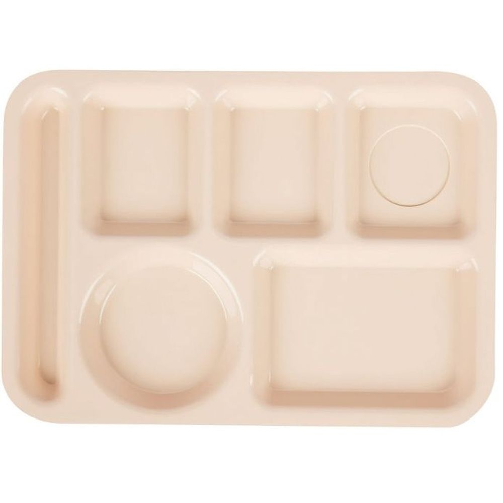 GET Enterprises inc Polypropylene Left Handed 6 Compartment School Tray, 13.63 Inch. x 9.75 Inch -- 12 per case