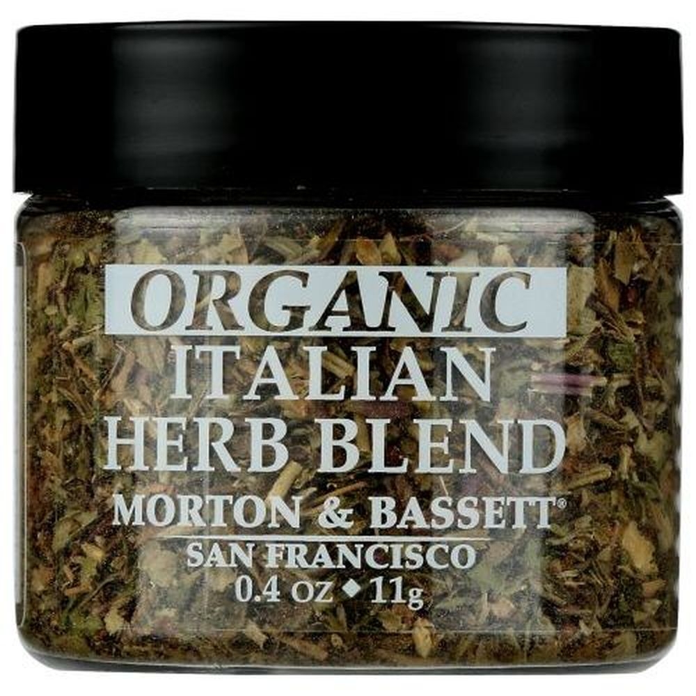 Morton and Bassett Spices Organic Italian Herb Blend, 0.4 Ounce -- 3 per case
