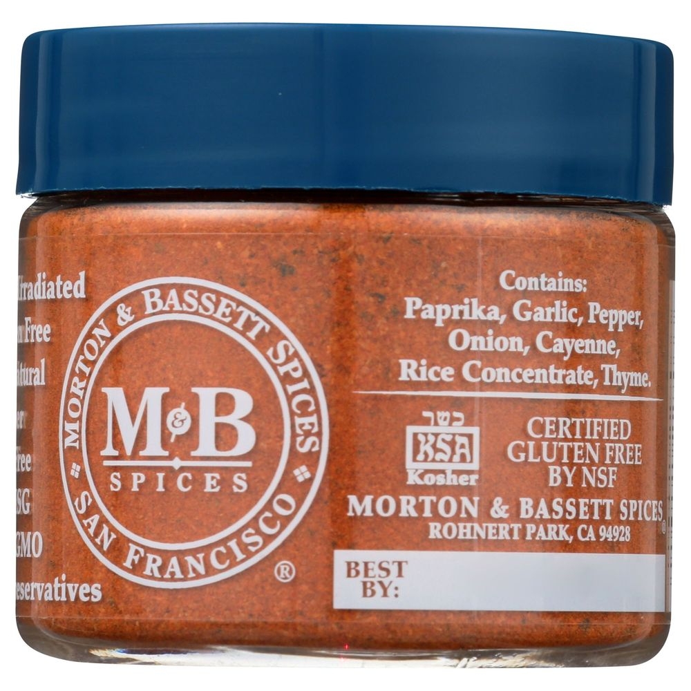 Morton and Bassett Blackened Seasoning, 1.4 Ounce -- 3 per case