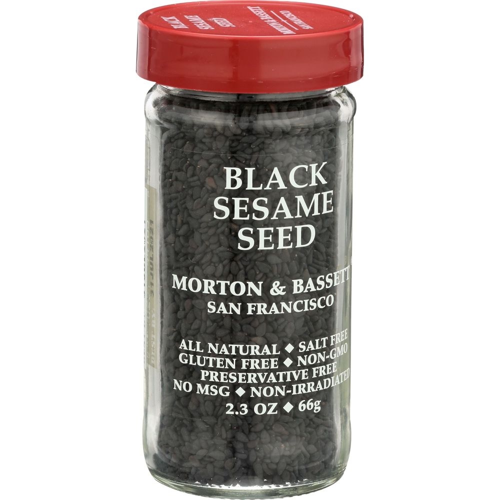 Morton and Bassett Black Sesame Seeds, 2.3 Ounce -- 3 per case