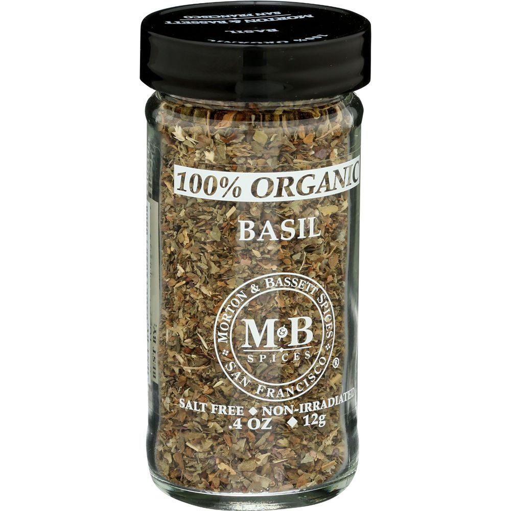Morton And Bassett Spices Organic Basil, 0.8 Ounce -- 3 Per Case