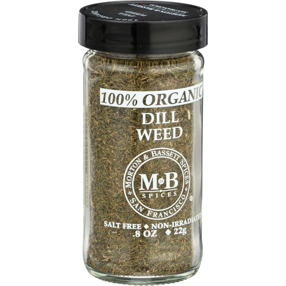 Morton and Bassett Organic Dill Weed, 0.8 Ounce -- 3 per case