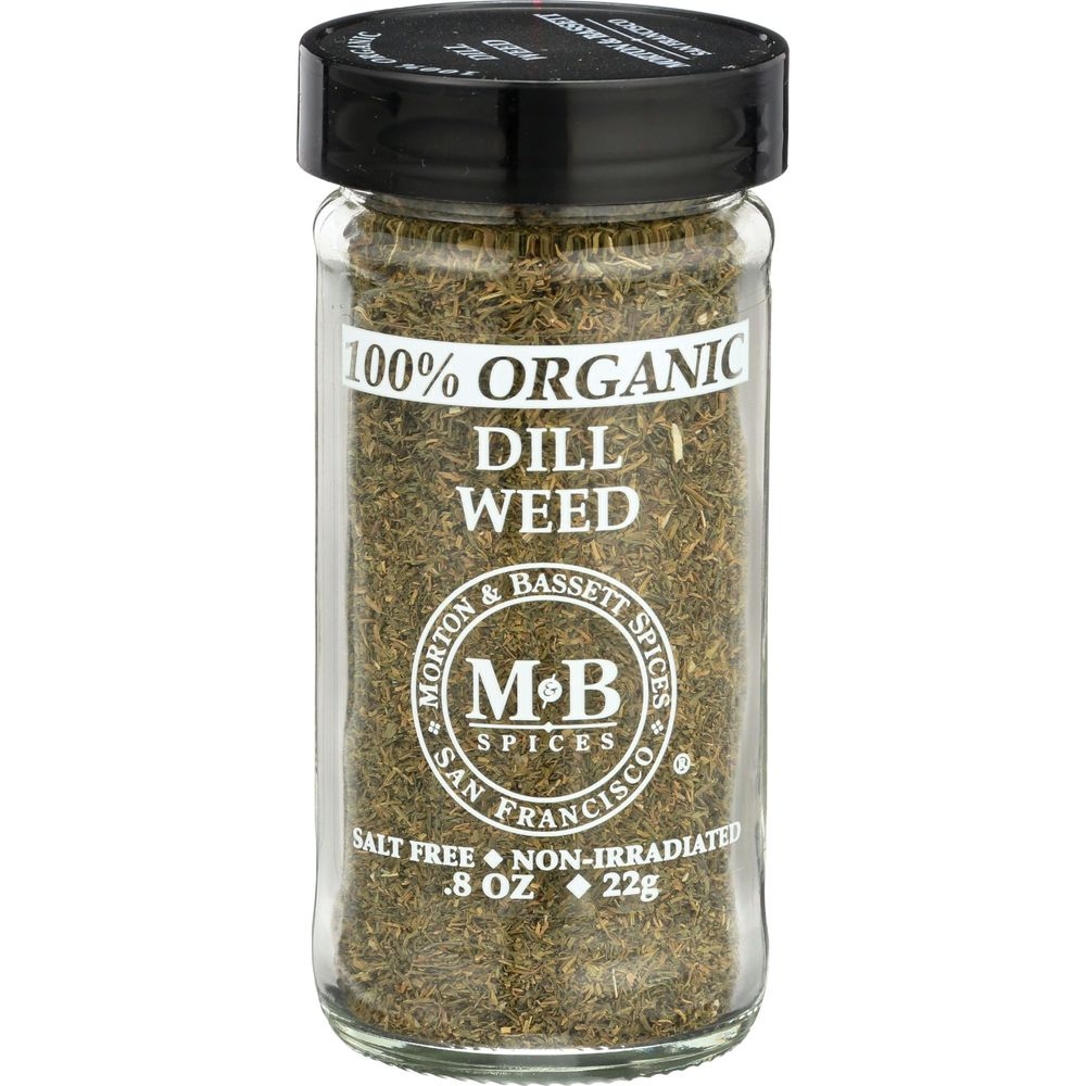 Morton and Bassett Organic Dill Weed, 0.8 Ounce -- 3 per case