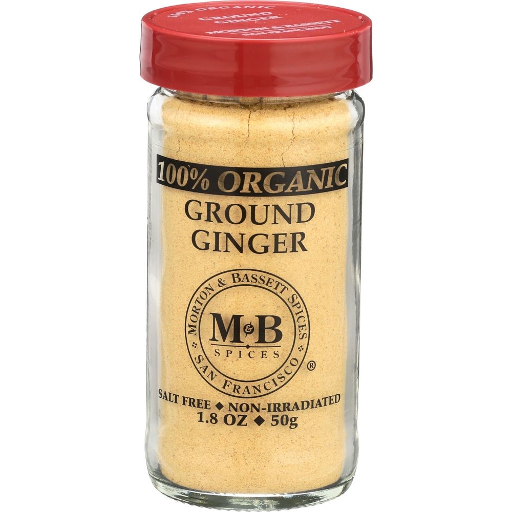 Morton and Bassett Organic Ground Ginger, 2 Ounce -- 3 per case