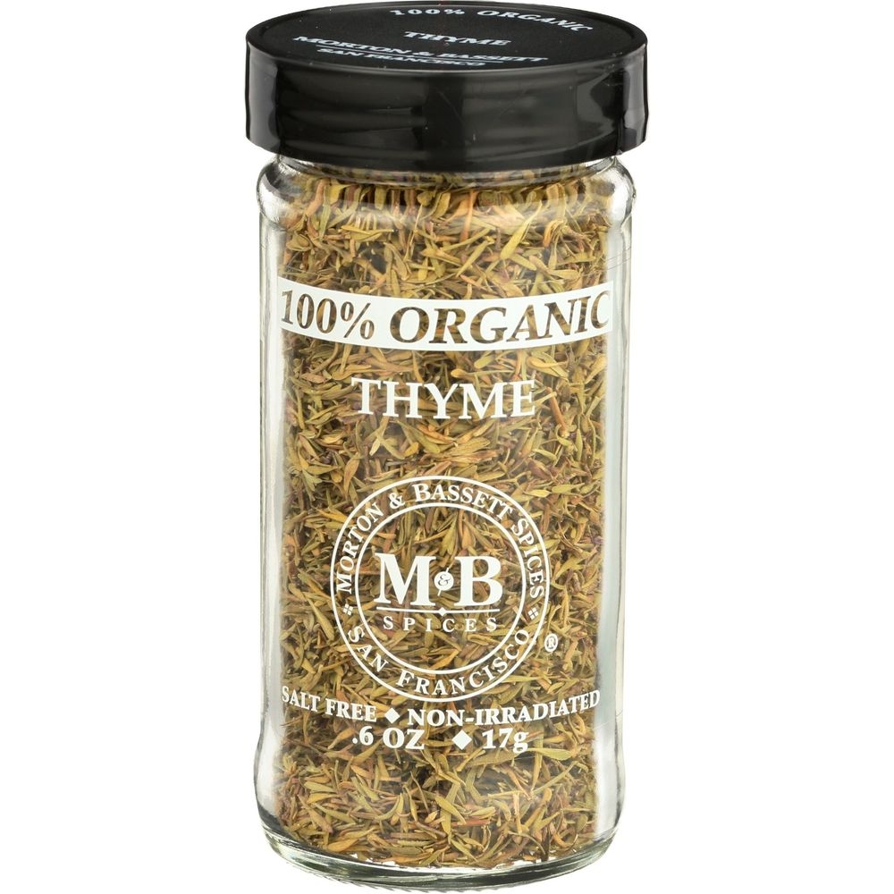 Morton and Basset Organic Thyme, 0.9 Ounce -- 3 per case