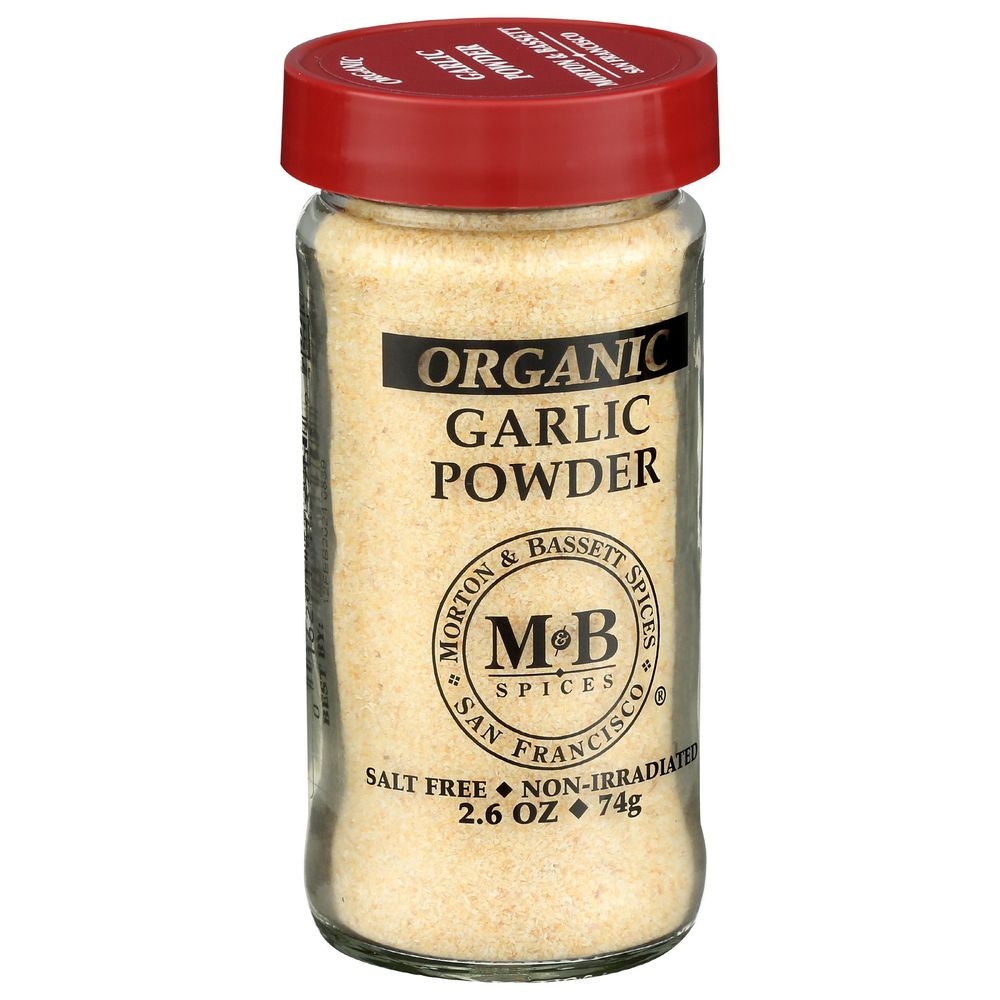 Morton and Bassett Organic Garlic Powder, 2.6 Ounce -- 3 per case