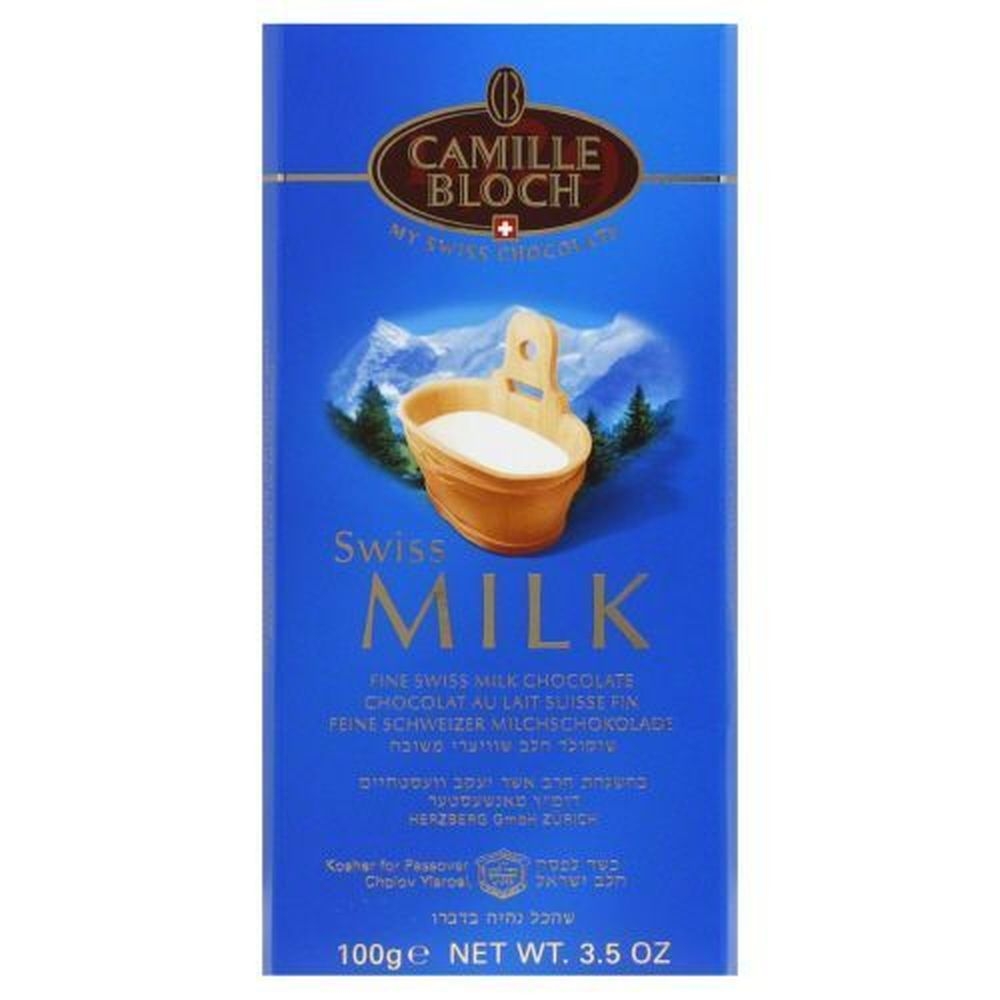 Camille Bloch Swiss Milk Chocolate Bar, 3.5 Ounce -- 18 per case