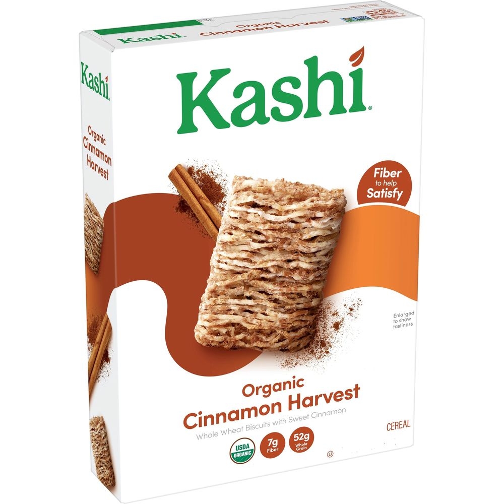 Kashi Organic Cinnamon Harvest Whole Wheat Biscuits, 14 Ounce -- 10 per case