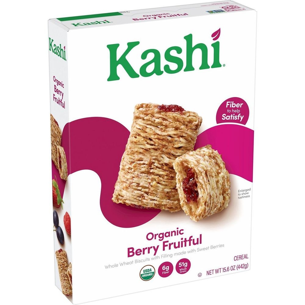 Kashi Organic Berry Fruitful Whole Wheat Biscuits, 13.4 Ounce -- 10 per case