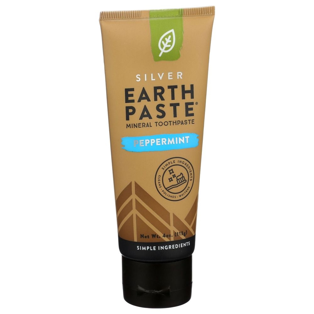 Redmond Earthpaste Natural Peppermint Non Fluoride Toothpaste, 4 Ounce