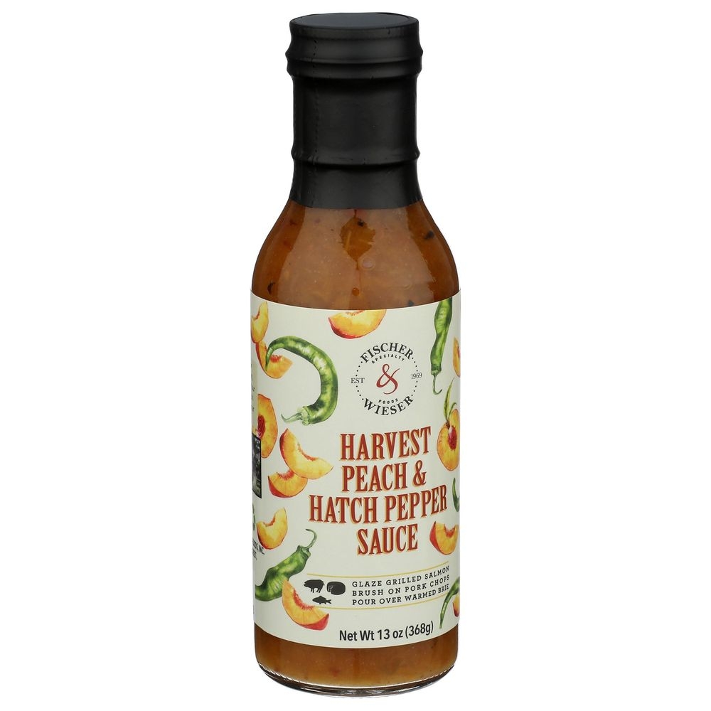 Fischer and Wieser Harvest Peach and Hatch Pepper Sauce, 13 Fluid Ounce -- 6 per case