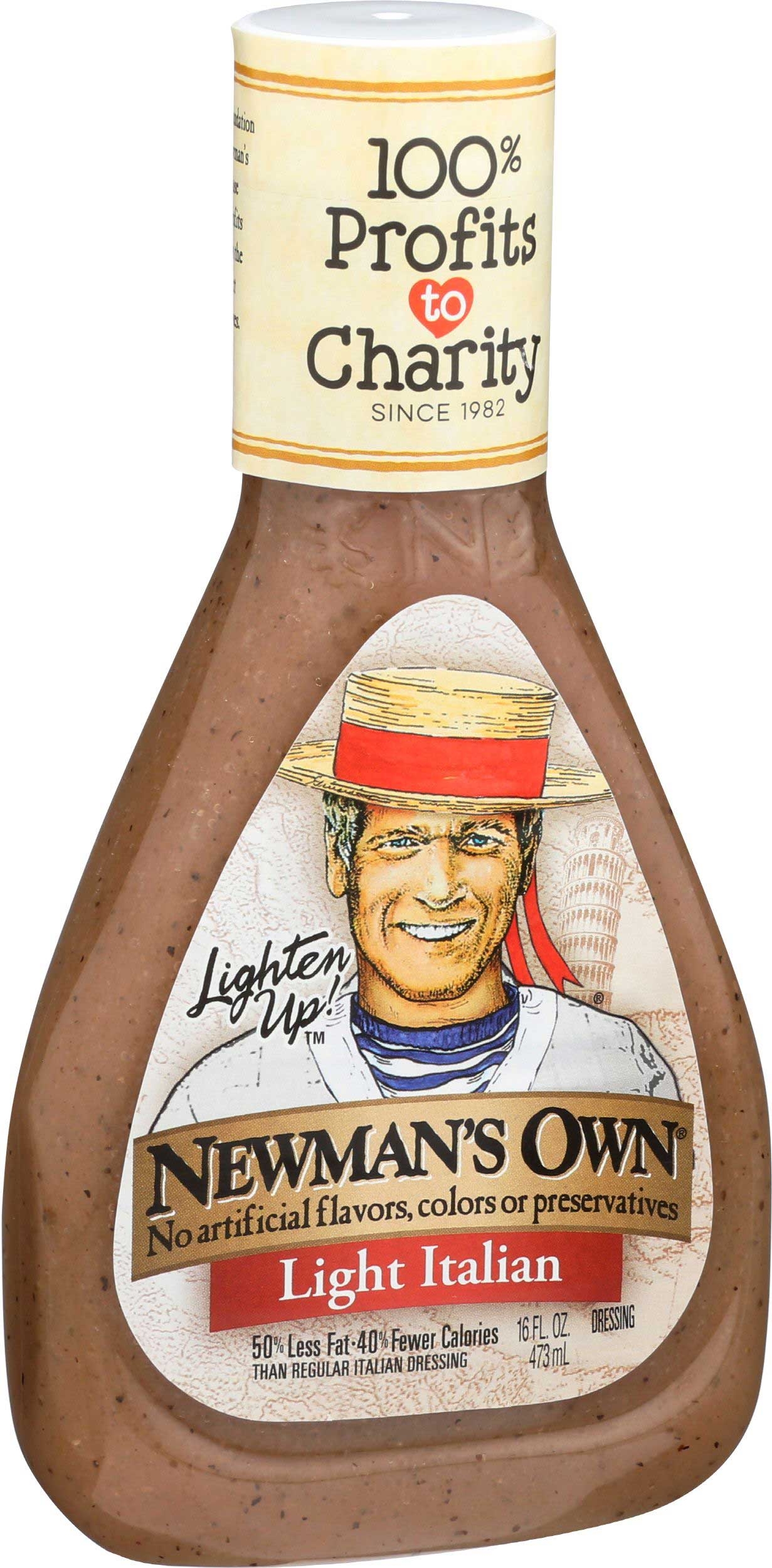 Newmans Own Light Italian Dressing, 16 Ounce -- 6 per case