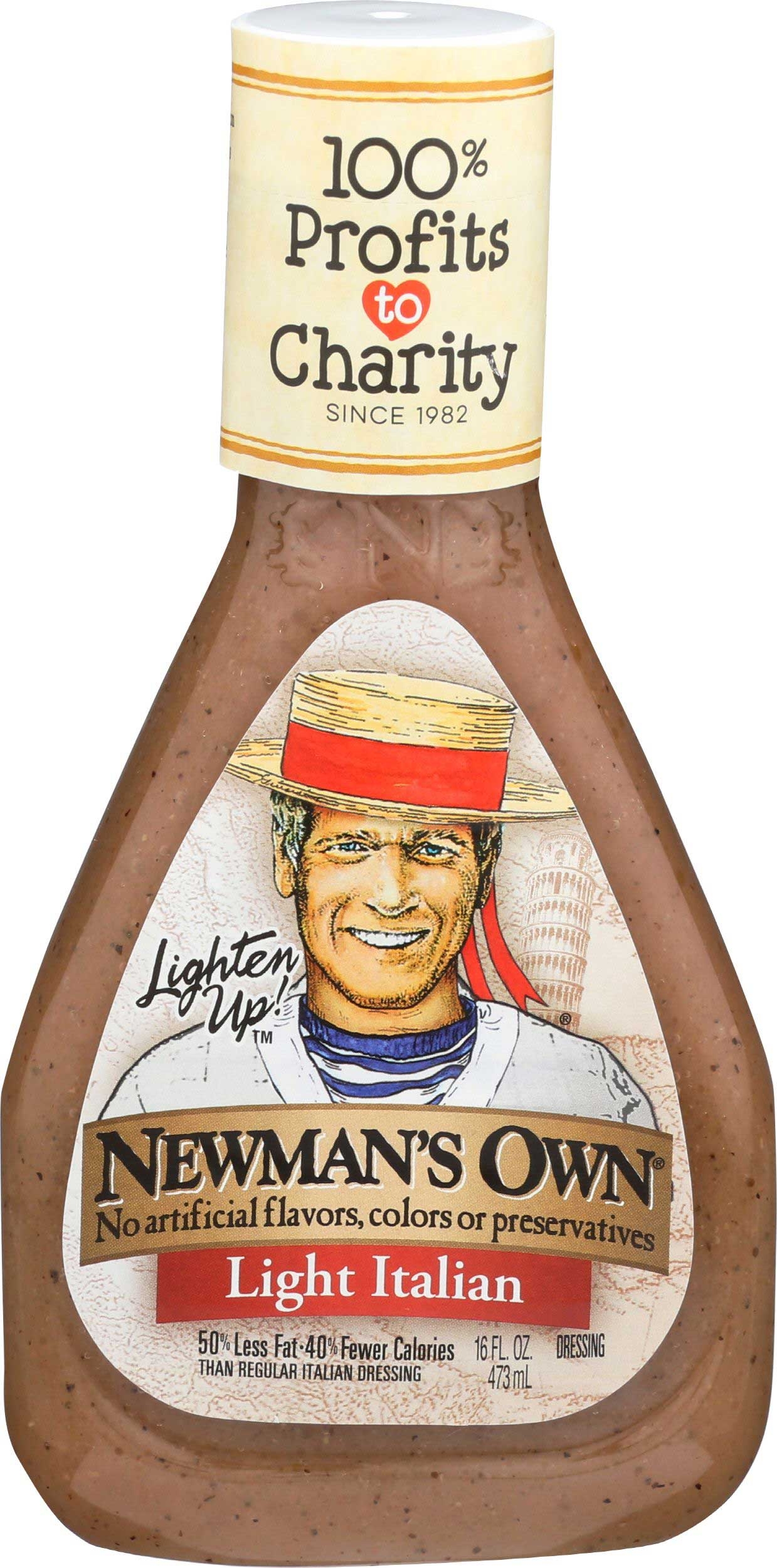 Newmans Own Light Italian Dressing, 16 Ounce -- 6 per case