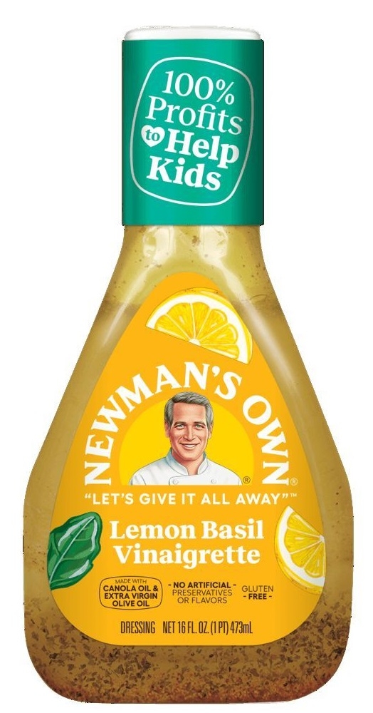 Newmans Own Lemon Basil Vinaigrette Dressing, 16 Ounce -- 6 per case