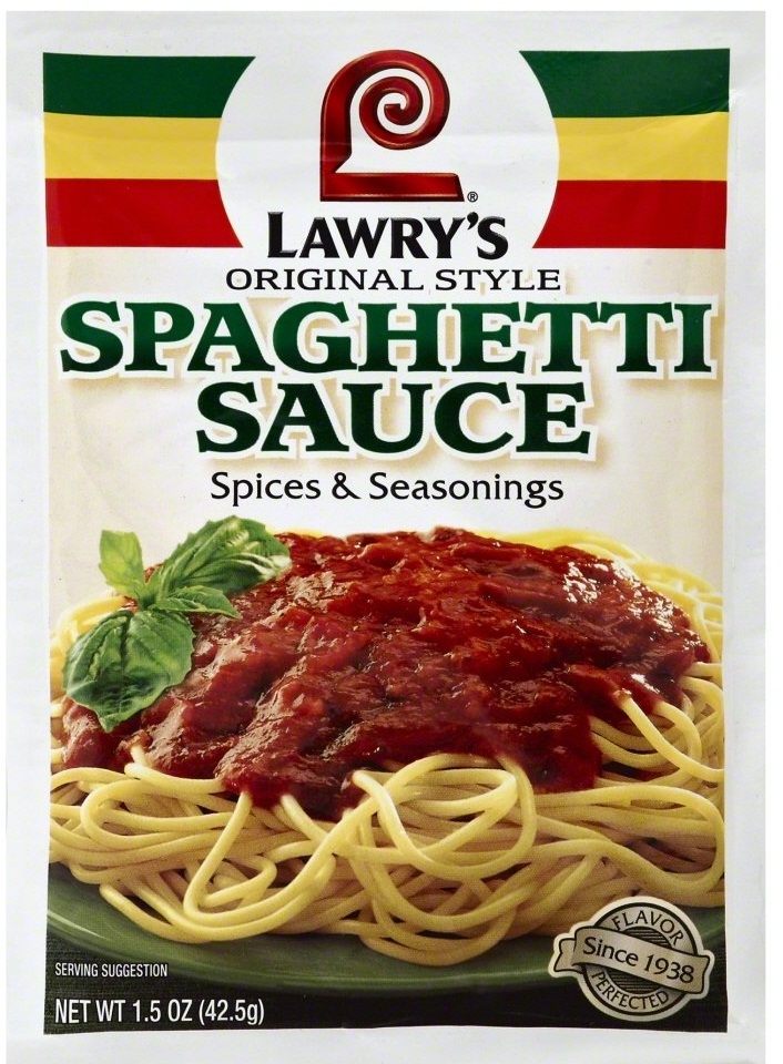 Lawrys Original Style Spaghetti Sauce, 1.5 Ounce -- 12 per case