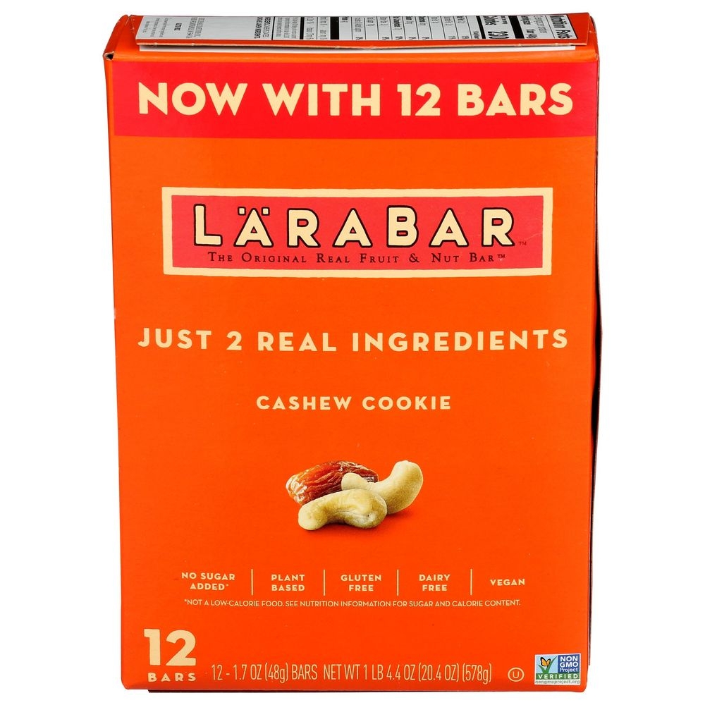 Larabar Gluten Free Cashew Cookie Bar, 20.4 Ounce -- 6 per case