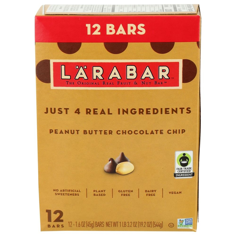 Larabar Peanut Butter Chocolate Chip Bar, 19.2 Ounce -- 6 per case