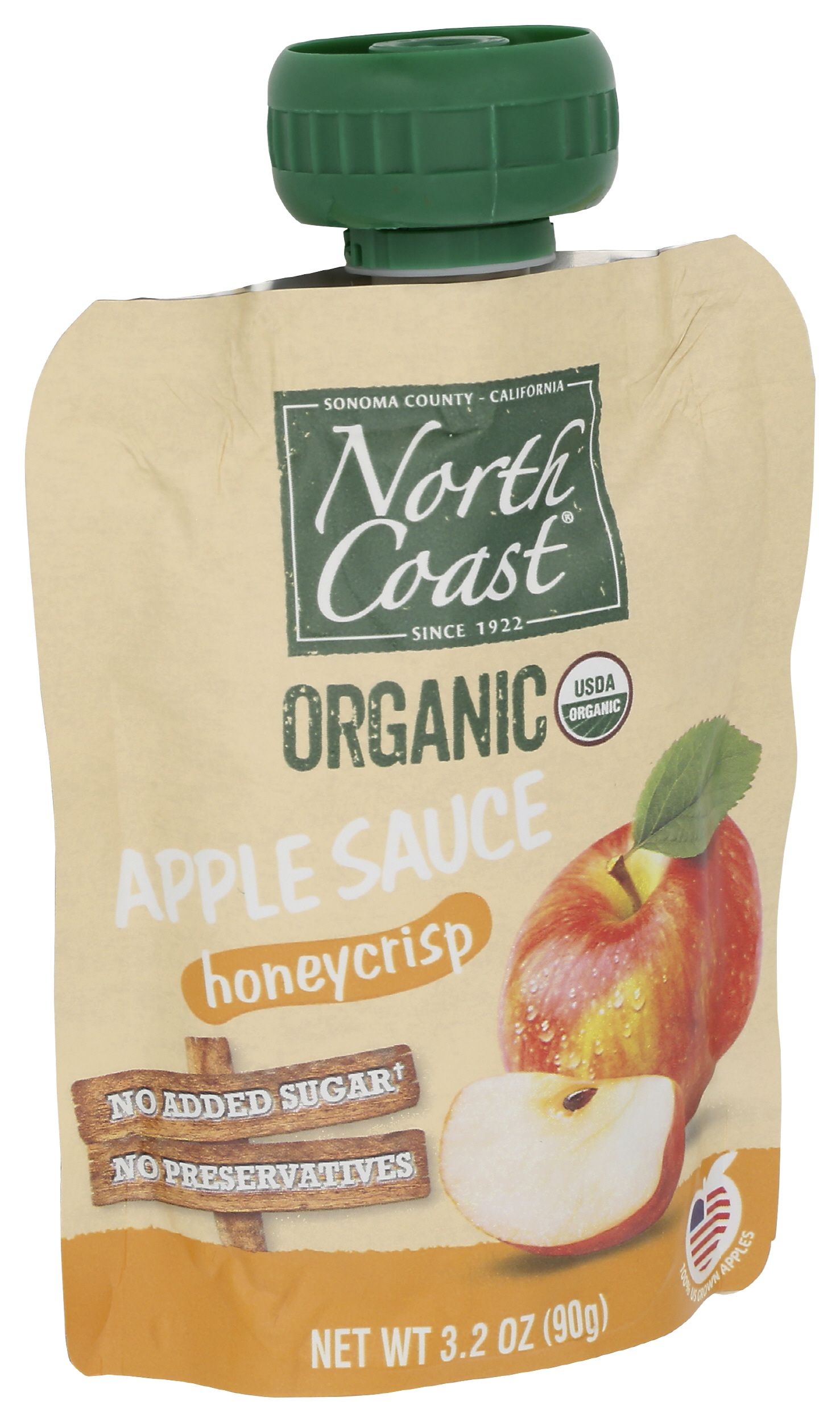 North Coast Organic Honeycrisp Apple Sauce, 4 count -- 6 per case