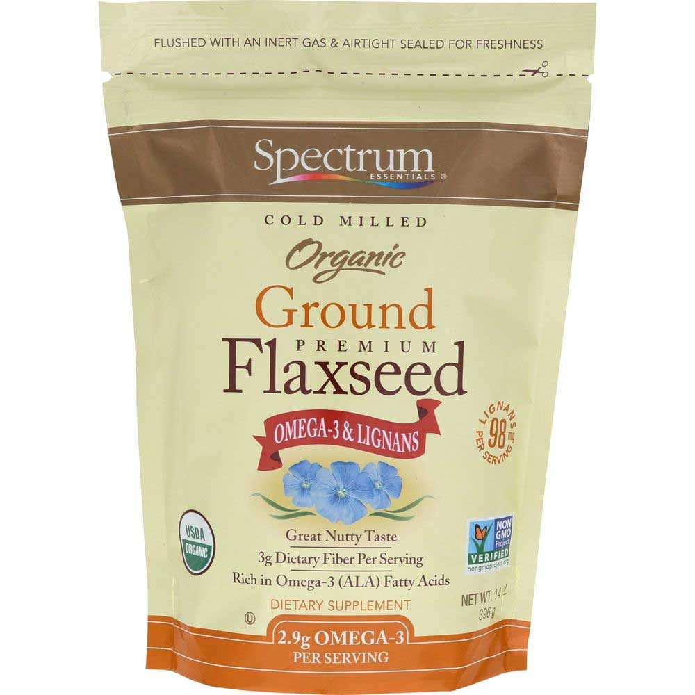 Spectrum Essentials Organic Ground Premium Flaxseed, 14 Ounce