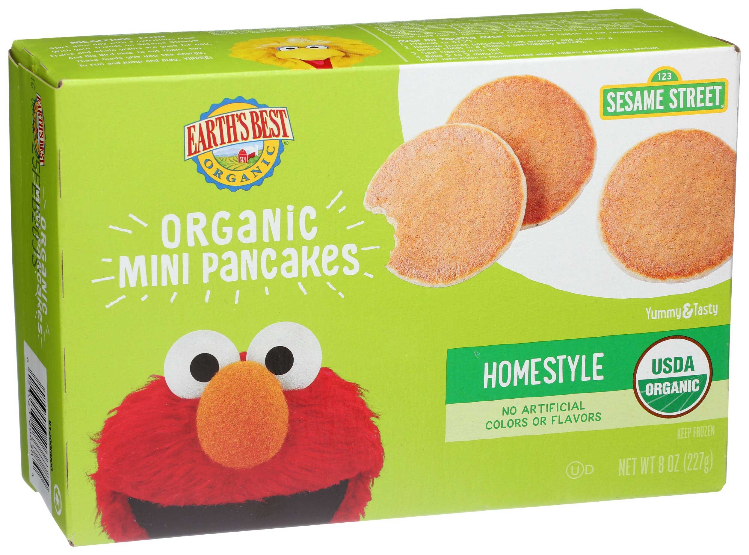 Earths Best Organic Homestyle Mini Pancake, 8 Ounce -- 12 per case
