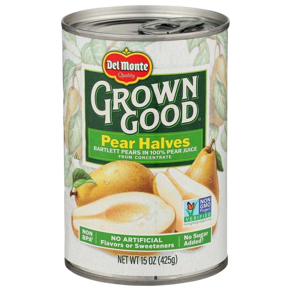 Del Monte Pear Halves in Juice, 15 Ounce -- 12 per case