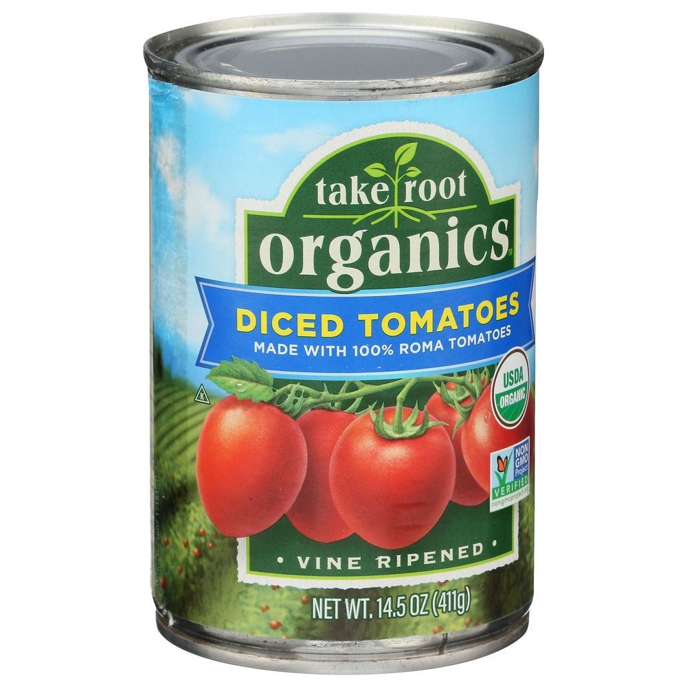 Take Root Organics Diced Tomatoes, 14.5 Ounce Can -- 12 per case