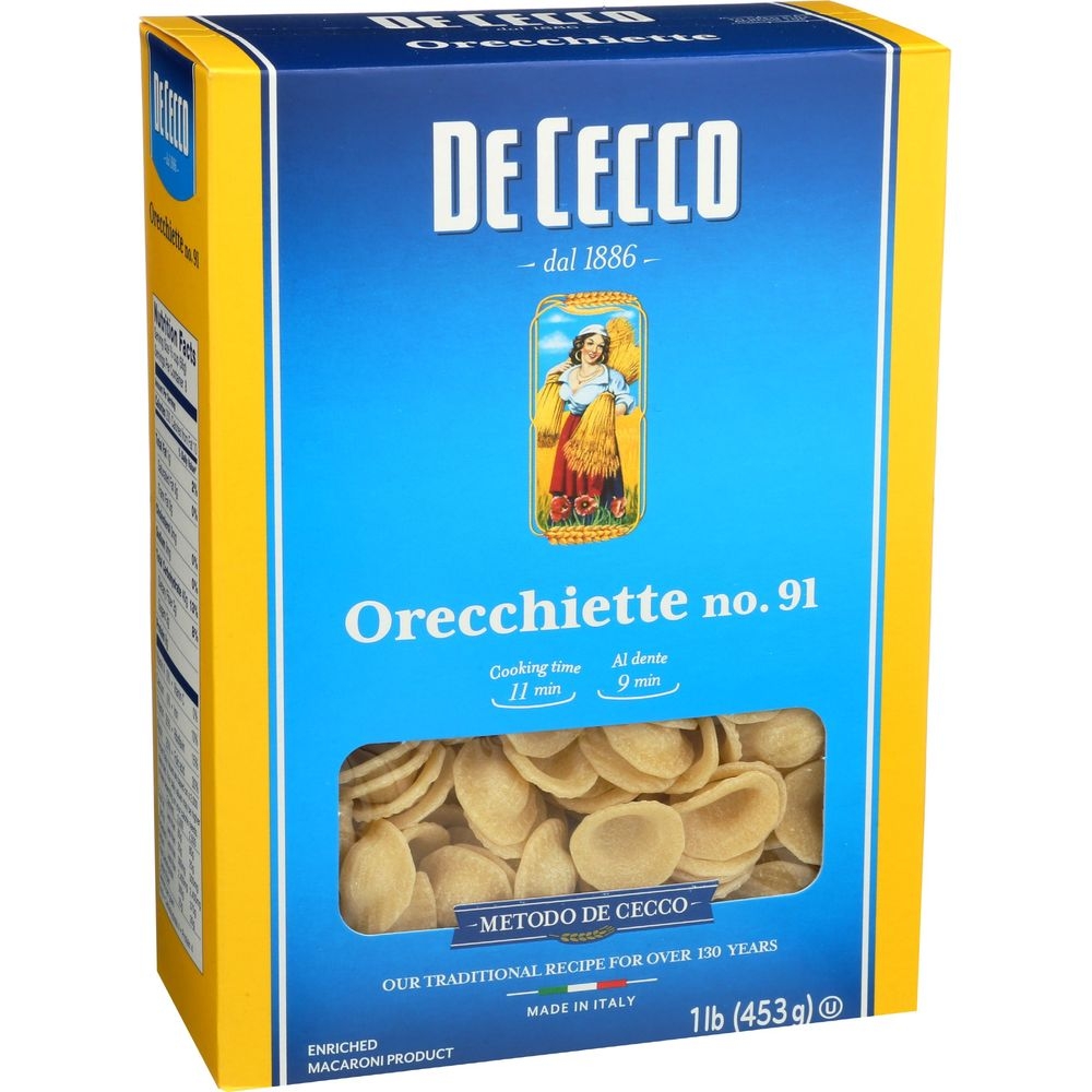 De Cecco Orecchiette No 91 Pasta, 16 Ounce -- 12 per case
