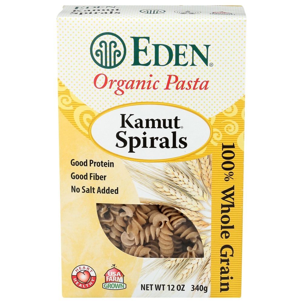 Eden Organic Whole Grain Kamut Spirals, 12 Ounce