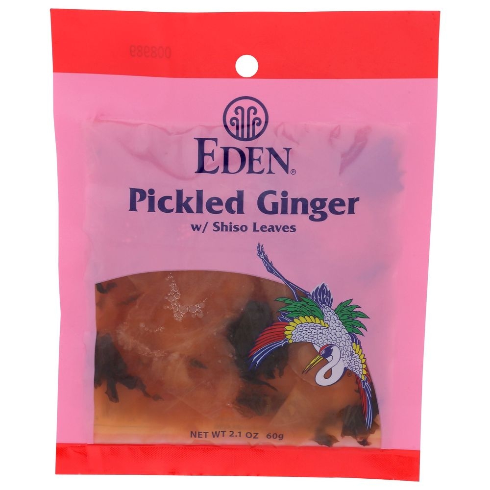 Eden Pickled Ginger with Shiso Leaves, 2.1 Ounce
