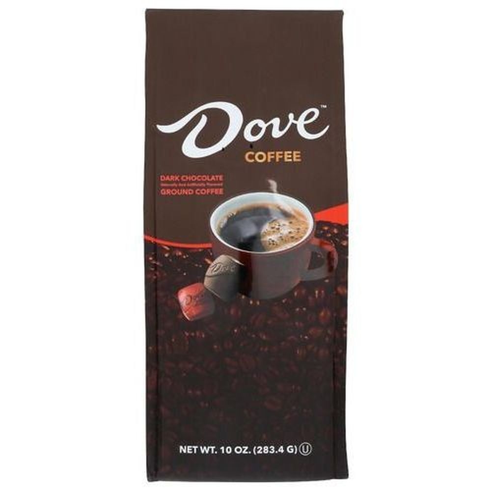 Mars Dove Dark Chocolate Ground Coffee, 10 Ounce -- 6 per case