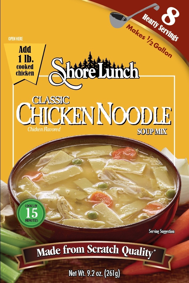 Shore Lunch Classic Chicken Noodle Soup Mix, 9.2 Ounce -- 6 per case