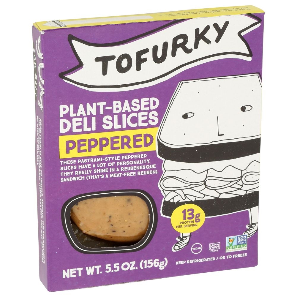 Tofurky Peppered Plant Based Deli Slices, 5.5 Ounce -- 6 per case