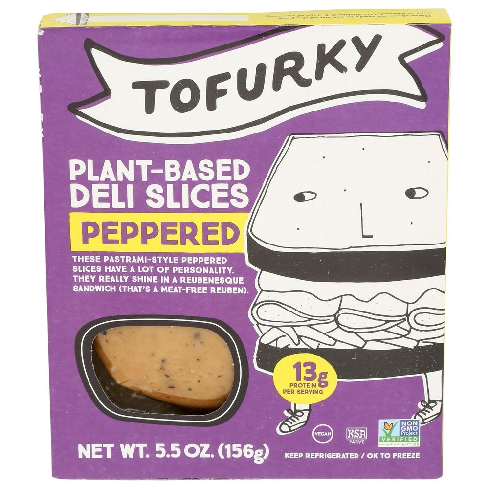 Tofurky Peppered Plant Based Deli Slices, 5.5 Ounce -- 6 per case