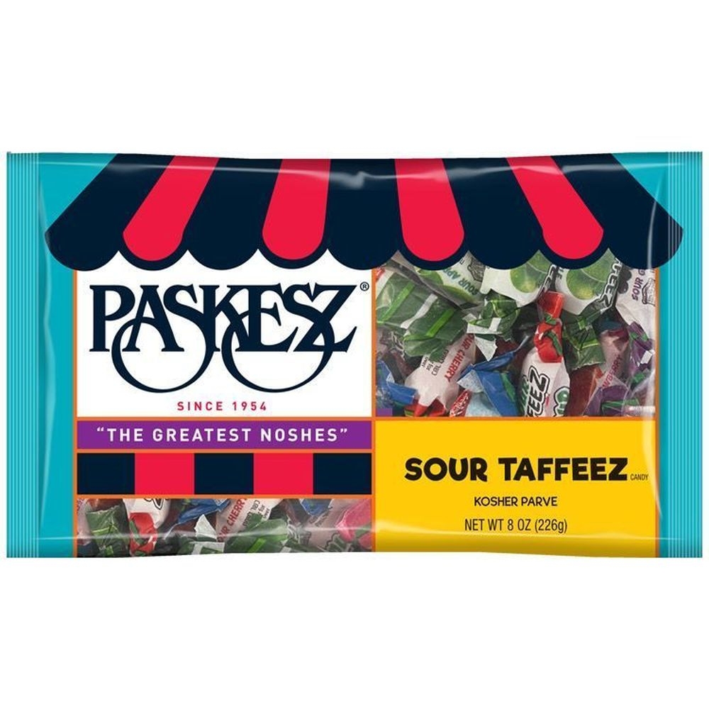 Paskesz Sour Taffy, 8 Ounce -- 24 per case