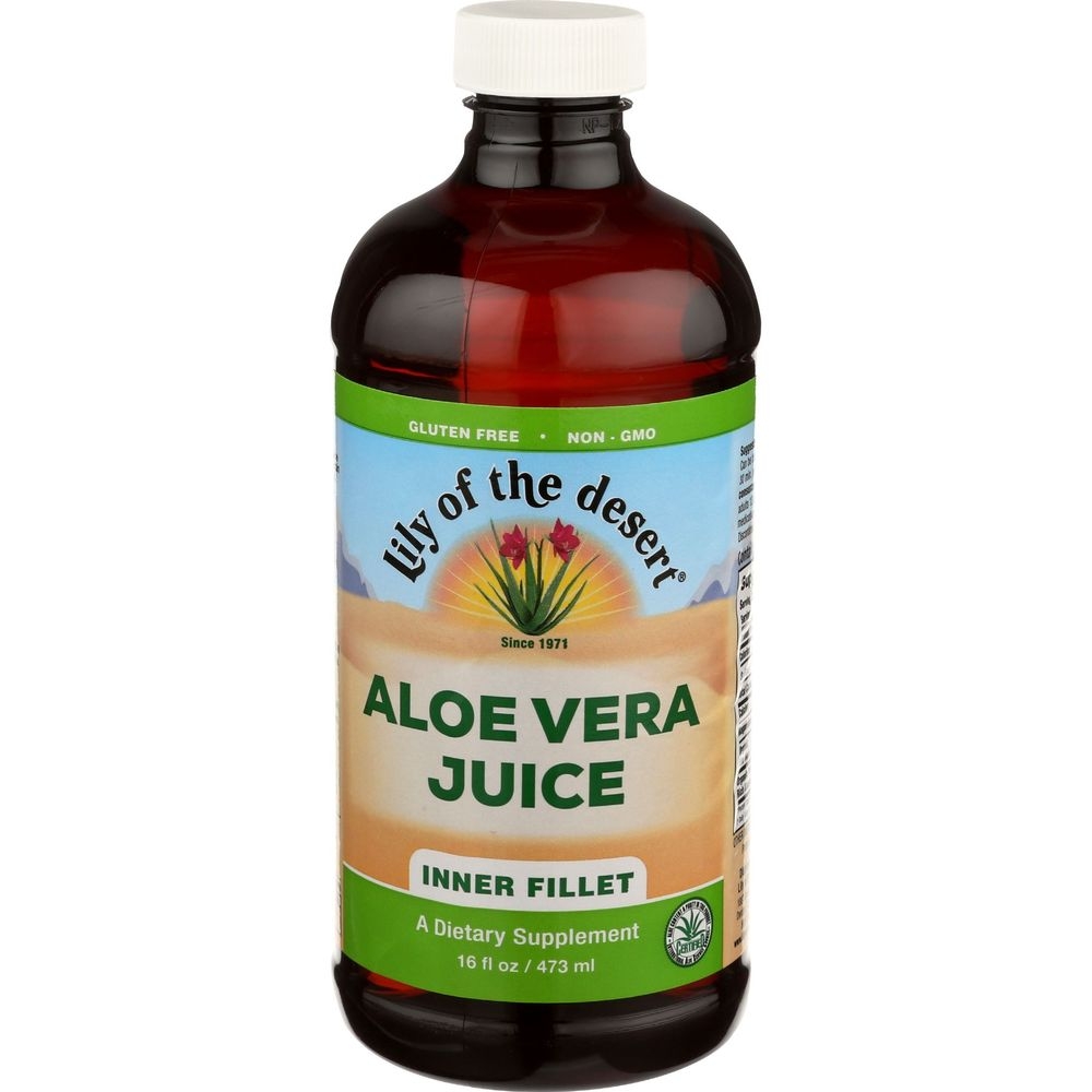 Lily Of The Desert Organic Inner Fillet Aloe Vera Juice, 16 Fluid Ounce -- 3 per case