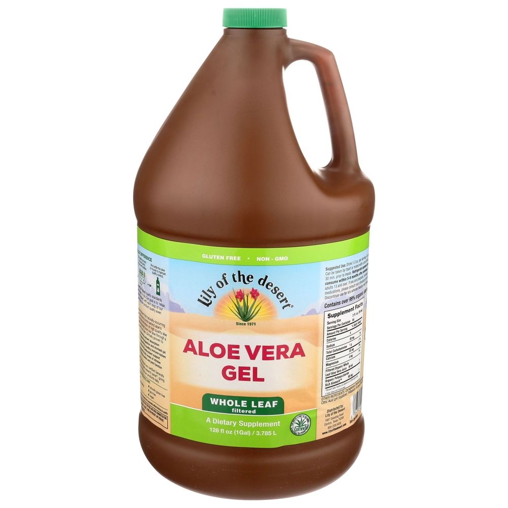 Lily of the Desert Original Whole Leaf Aloe Vera Gel, 128 Ounce