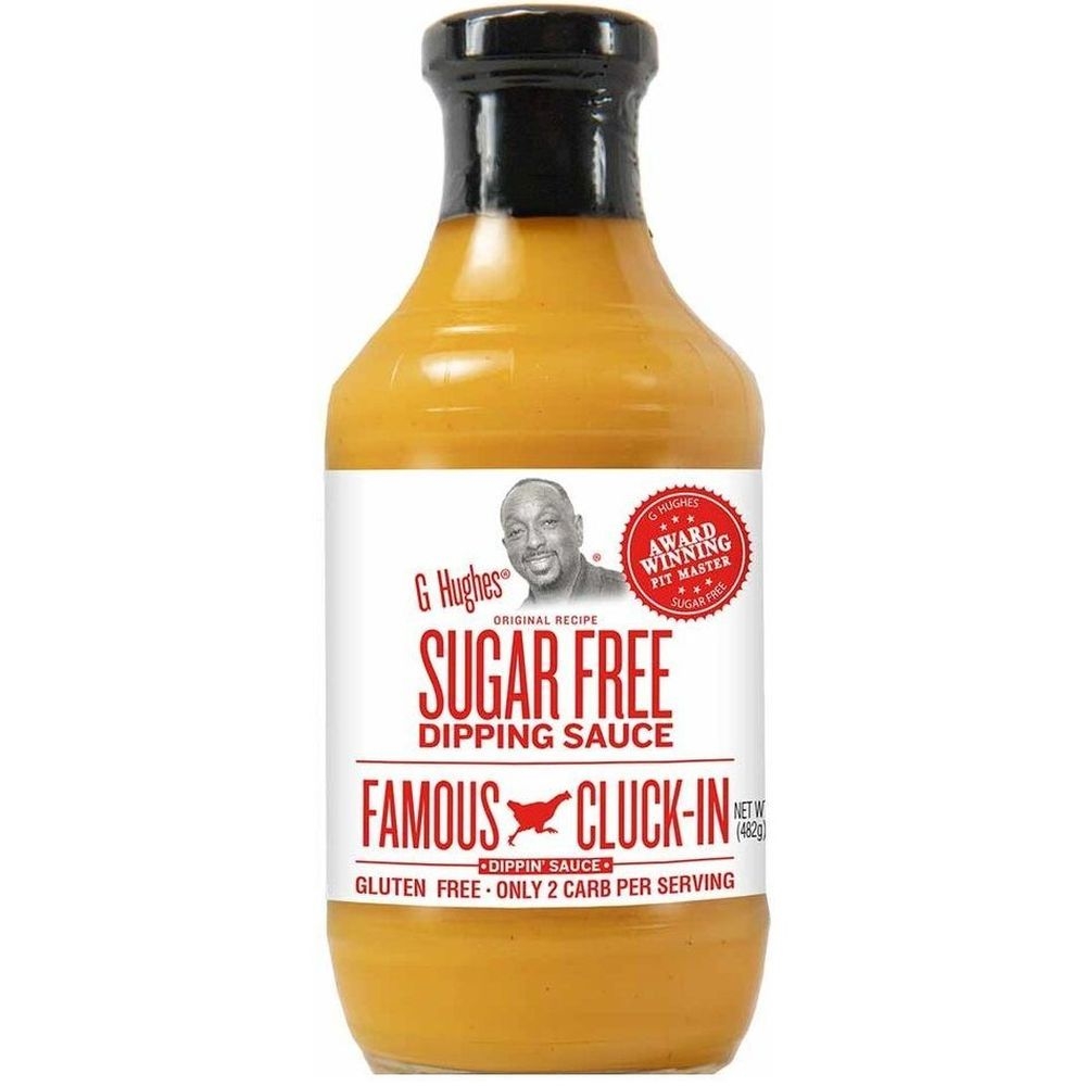G Hughes Sugarfree Famous Cluck in Dipping Sauce, 17 Ounce -- 6 per case