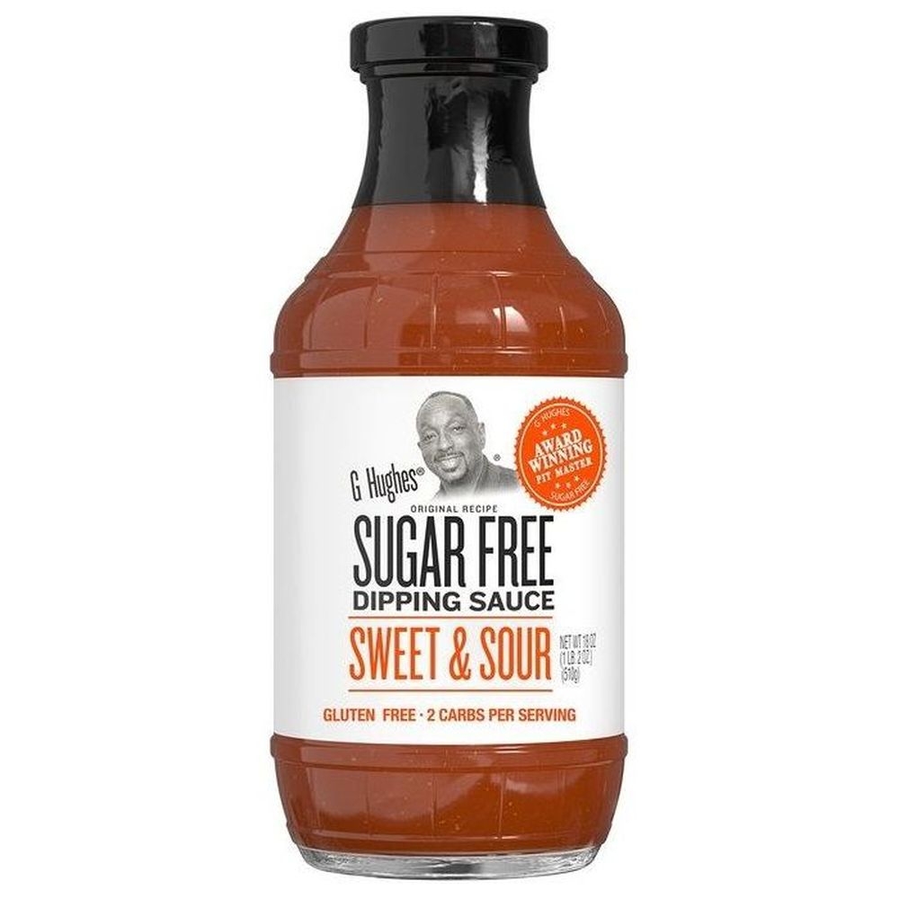 G Hughes Sugar Free Sweet and Sour Dipping Sauce, 17 Ounce -- 6 per case