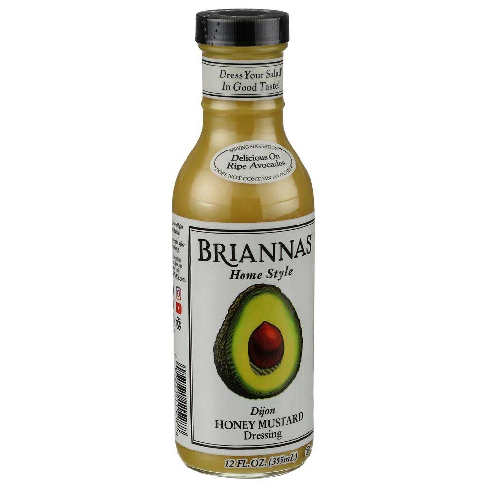 Briannas Dijon Honey Mustard Salad Dressing, 12 Ounce -- 6 per case.