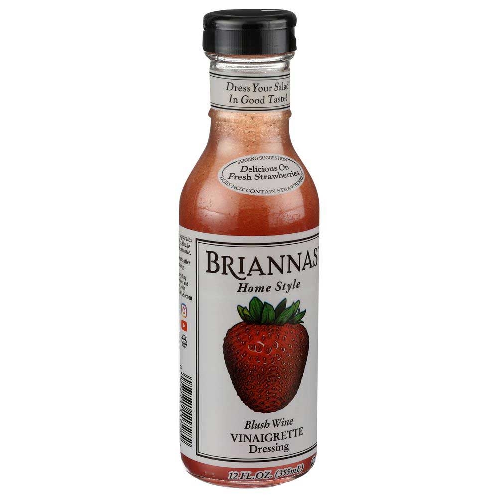 Briannas Blush Wine Vinaigrette Dressing, 12 Ounce -- 6 per case.
