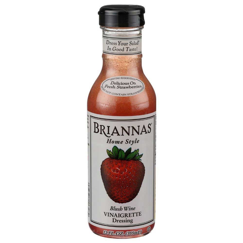 Briannas Blush Wine Vinaigrette Dressing, 12 Ounce -- 6 per case.