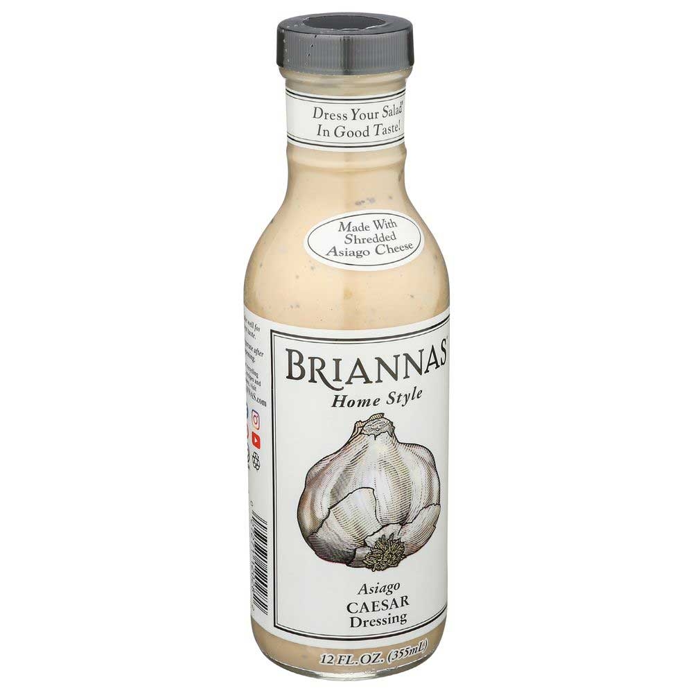 Briannas Asiago Caesar Salad Dressing, 12 Ounce -- 6 per case.