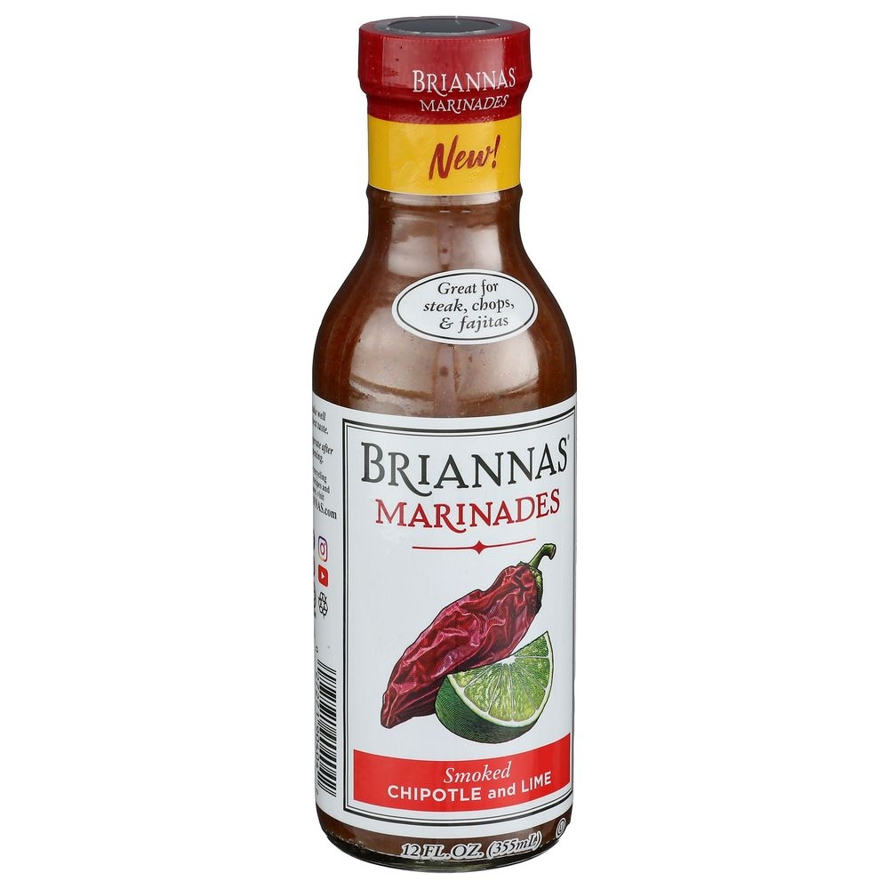 Briannas Smoked Chipotle and Lime Marinades, 12 Fluid Ounce -- 6 per case