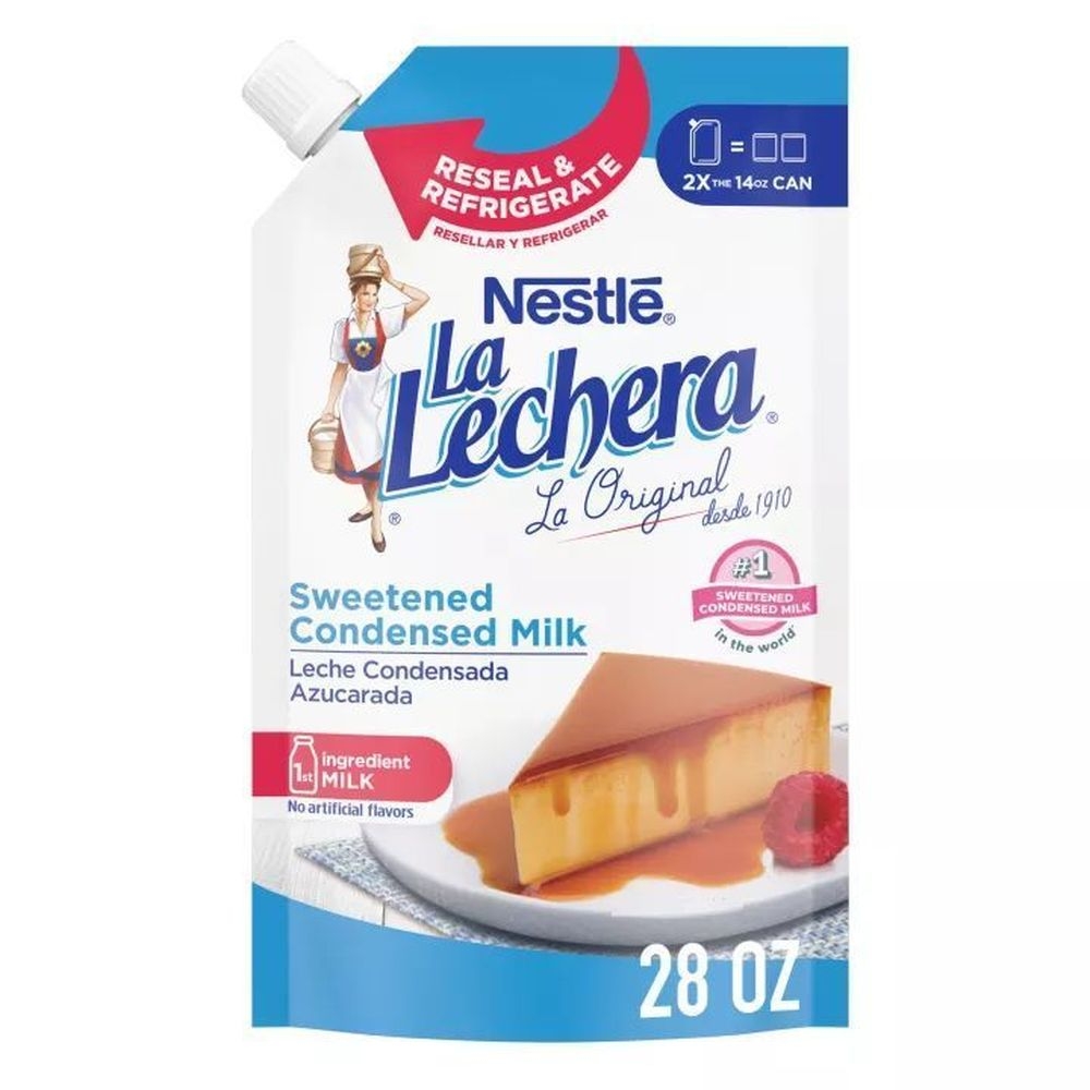 La Lechera Sweetened Condensed Milk, 28 Ounce Doypack -- 12 per case